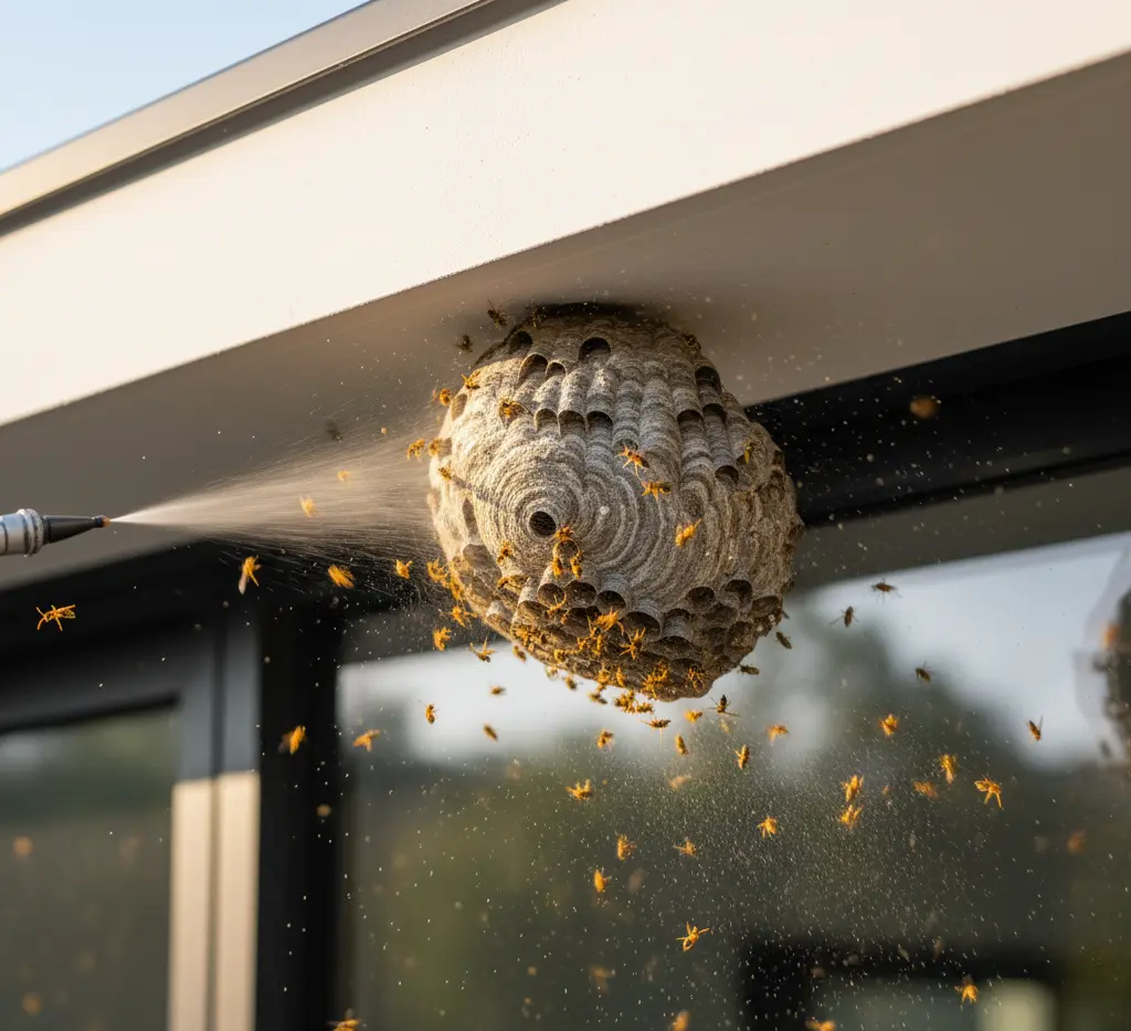 commercial wasp nest removal